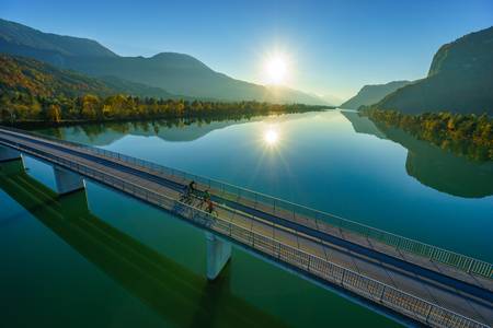 Drau-natuurbeleving in de Karinthische fiets-herfst