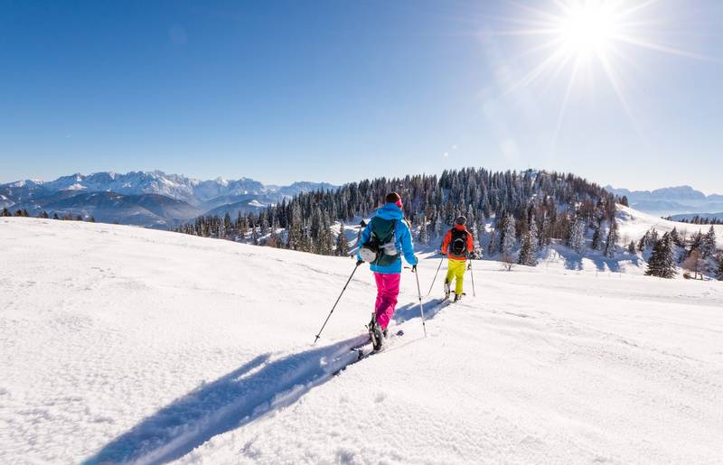 <p>Skitouren in Kärnten, Naturpark Dobratsch</p>