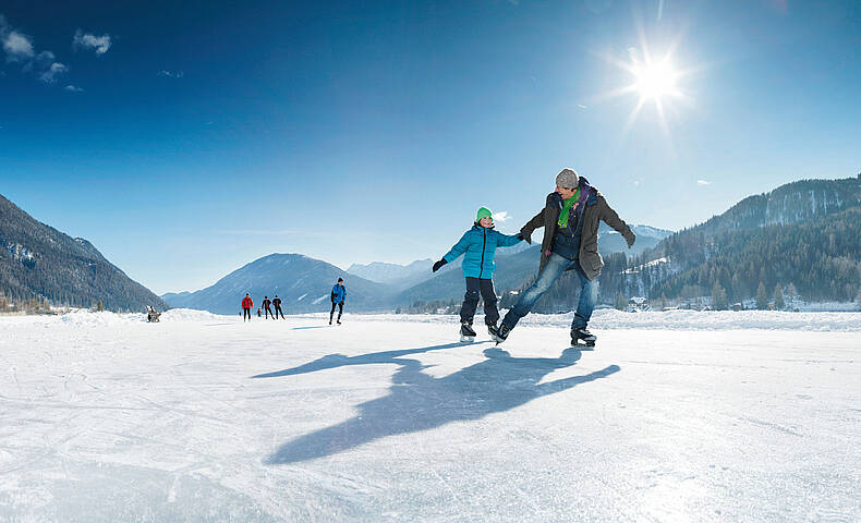 Weissensee Eislaufen