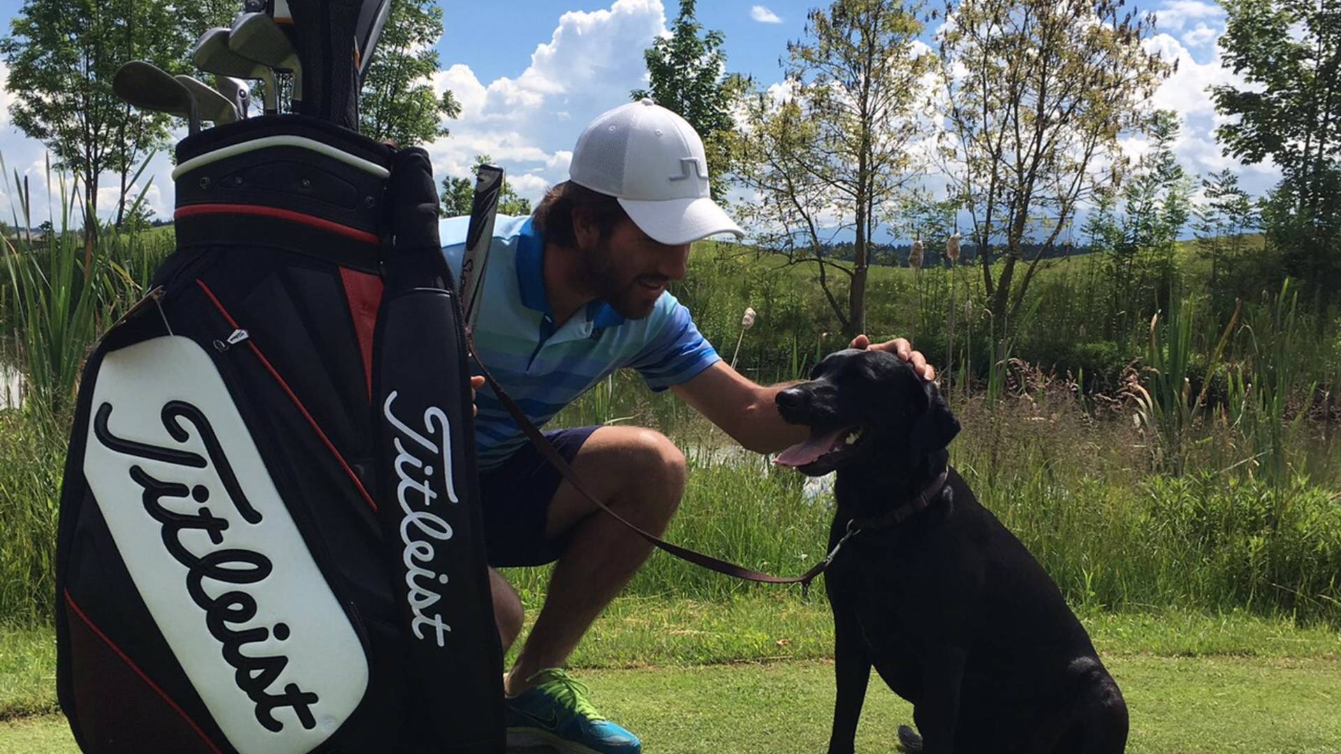 Golfen mit Hund