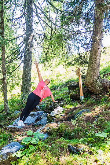 Mountain Yoga Trail Asana Seitstütz