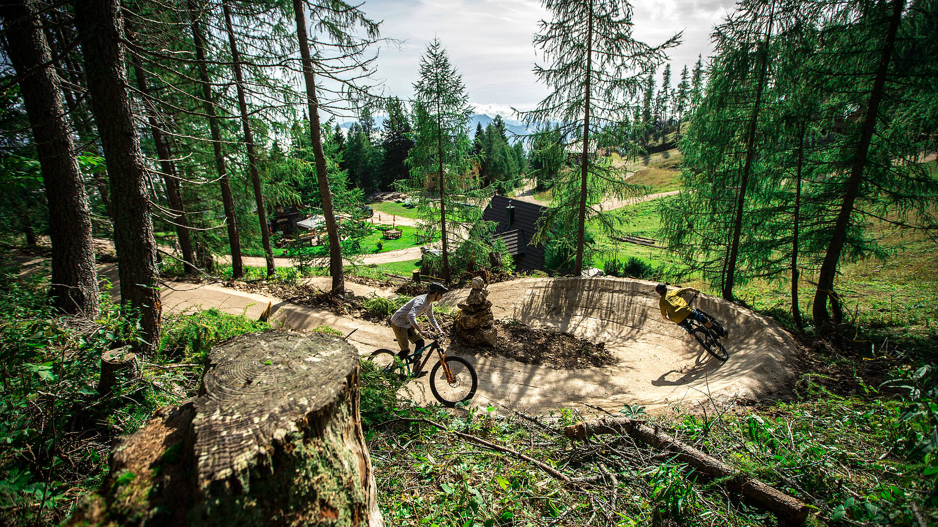 MTB Flow Trail Petzen Suedkaernten neuer Sektor 