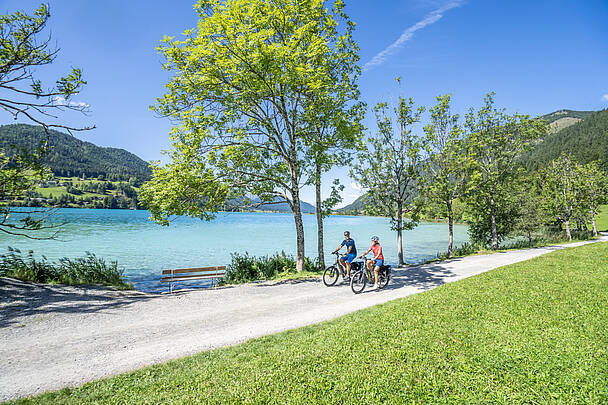 Mit dem Rad den Weissensee entdecken