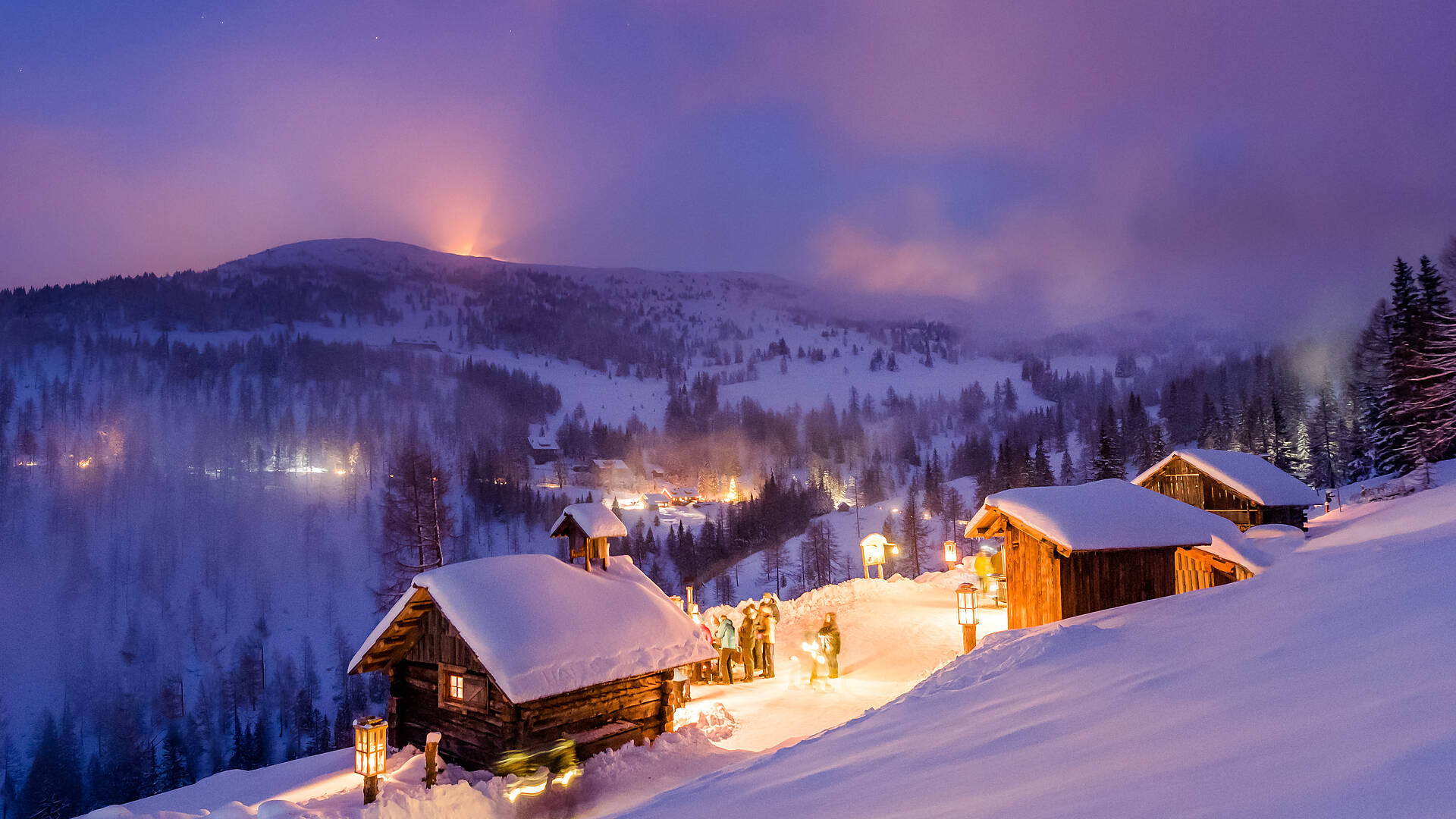 Katschberg_Adventweg bei Nacht