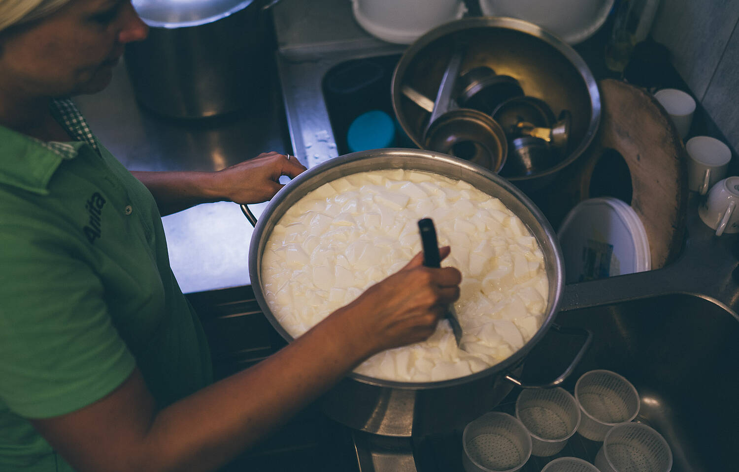 Joghurt Produktion Unterwalcher Urlaub am Bauernhof