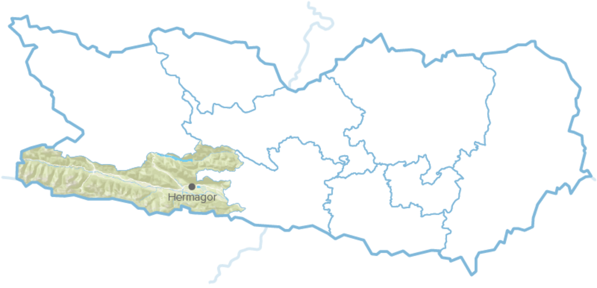 Nassfeld Lesachtal Weissensee map