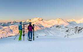 Skigenuss am Moelltaler Gletscher