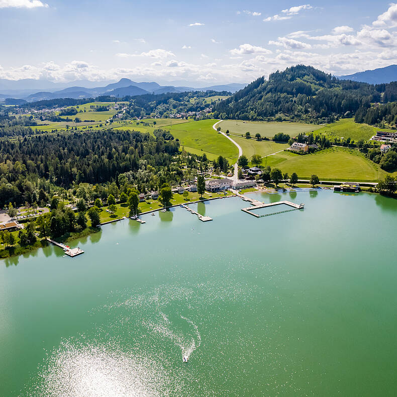 Luftaufnahme Längsee