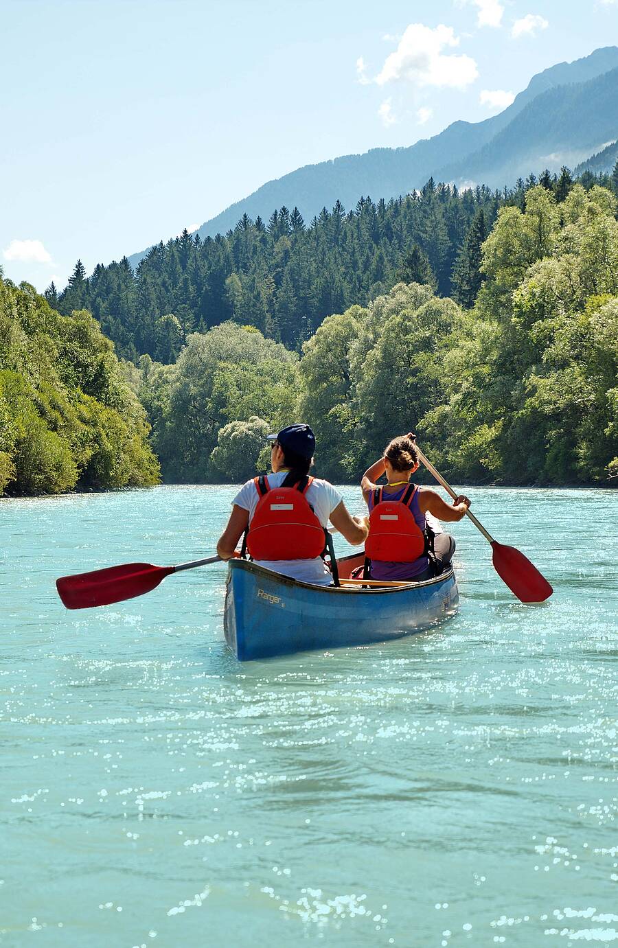 Kanufahrt auf der Drau