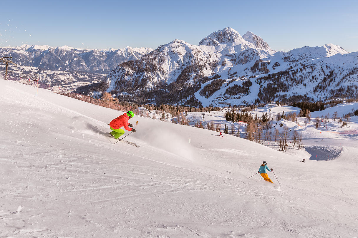 Skifahren am Nassfeld Skifahren am Nassfeld mit Gartnerkofel
