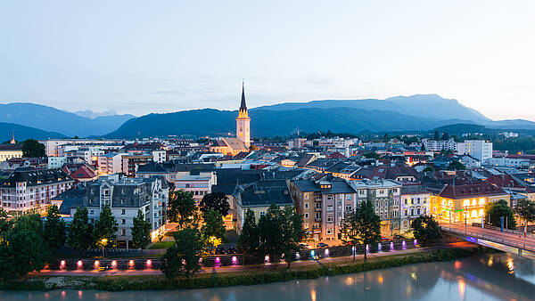 Blick auf die Villacher Innenstadt