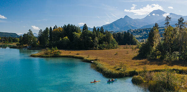 Mit dem Kanu am Faaker See unterwegs