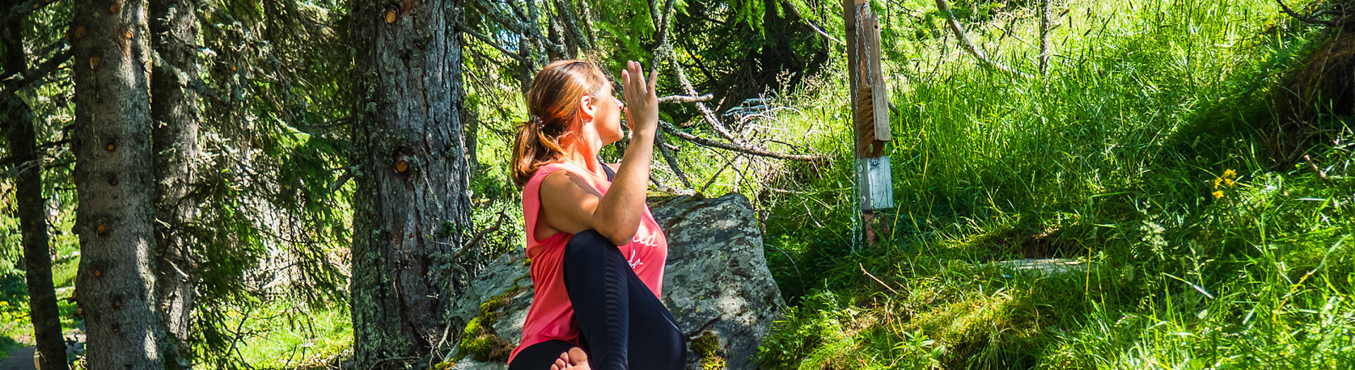 Mountain Yoga Trail Asana Drehung
