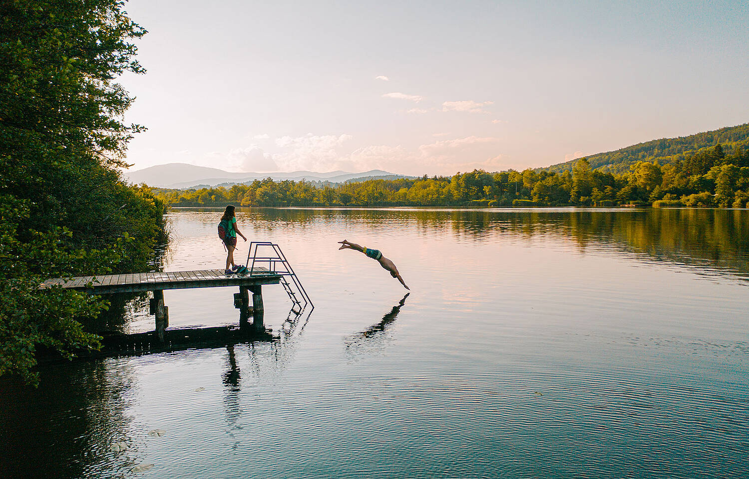 Wandern am Hafnersee in der Region Wörthersee