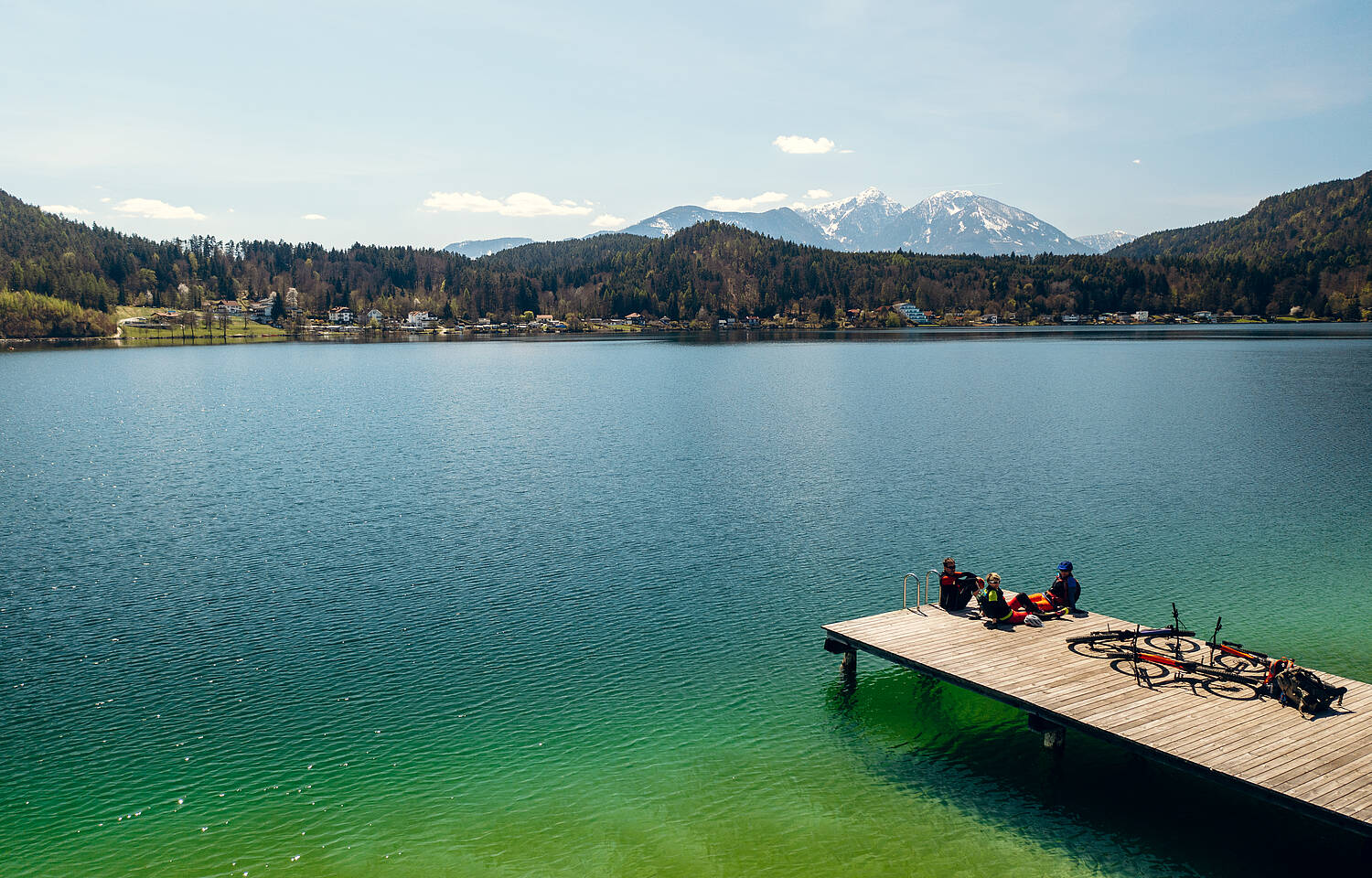 Pause am Steg am Klopeiner See 