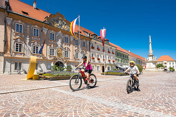 Die Stadt St.Veit mit dem Rad erkunden 