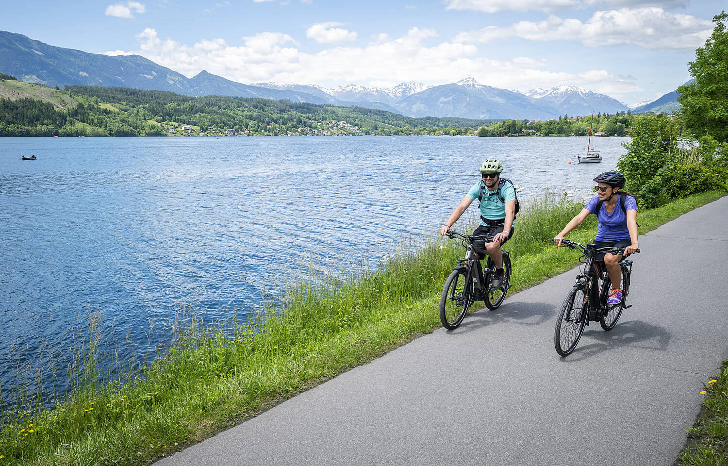 E Biken am Millstaetter See 